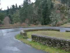 Road near ruins